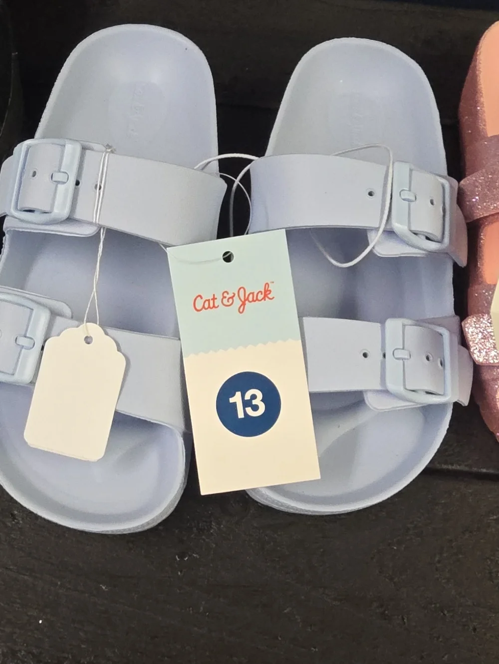 Cat & Jack Pale Blue Double-Buckle Kids' Sandals